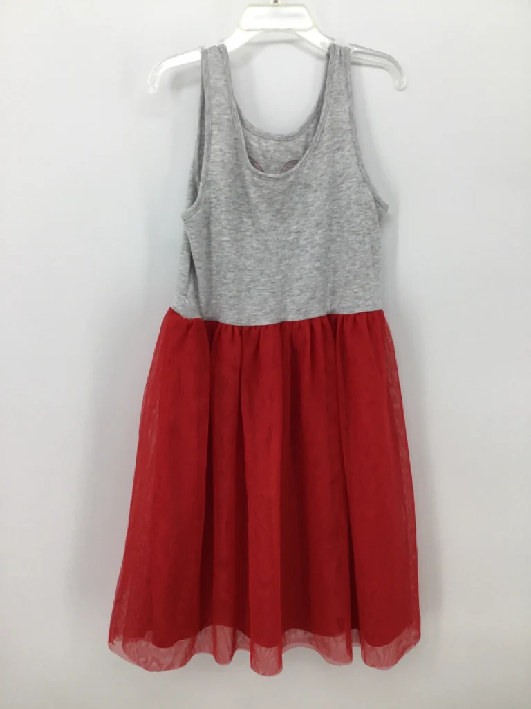 jumping beans/Disney Child Size 8 Gray Stars & Stripes Dress - Image 2