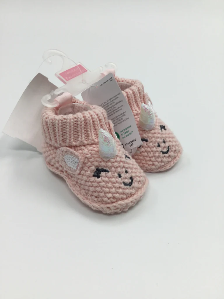 Just One You Made by Carters Child Size 0 Months Pink Baby/Walker Shoes
