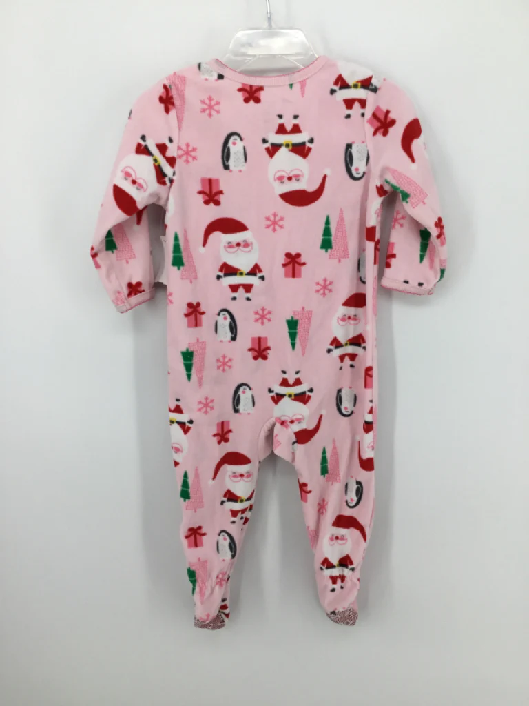 Just One You Made by Carters Child Size 12 Months Pink Christmas Sleeper - Image 2