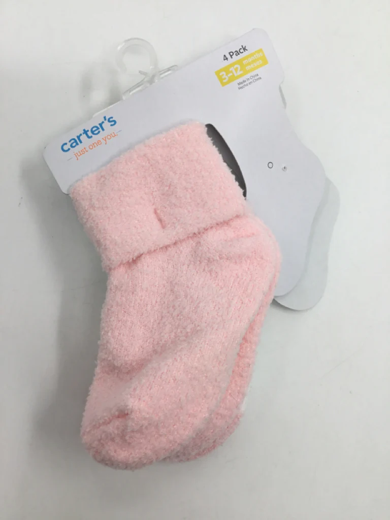 Just One You Made by Carters Child Size 3-12 Months Pink Socks - girls