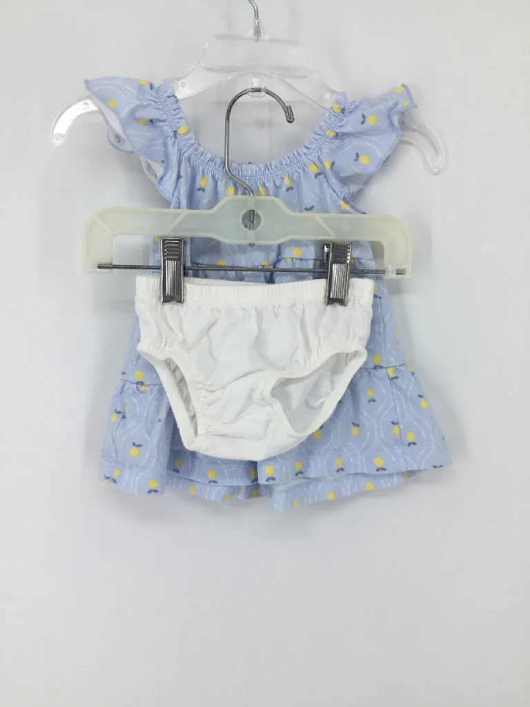 Just One You Made by Carters Child Size 3 Months Blue Dress - girls - Image 2