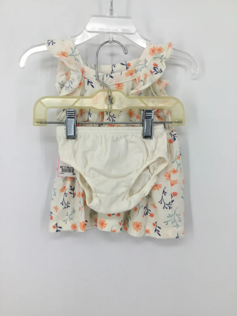 Just One You Made by Carters Child Size 3 Months Cream Dress - girls - Image 2