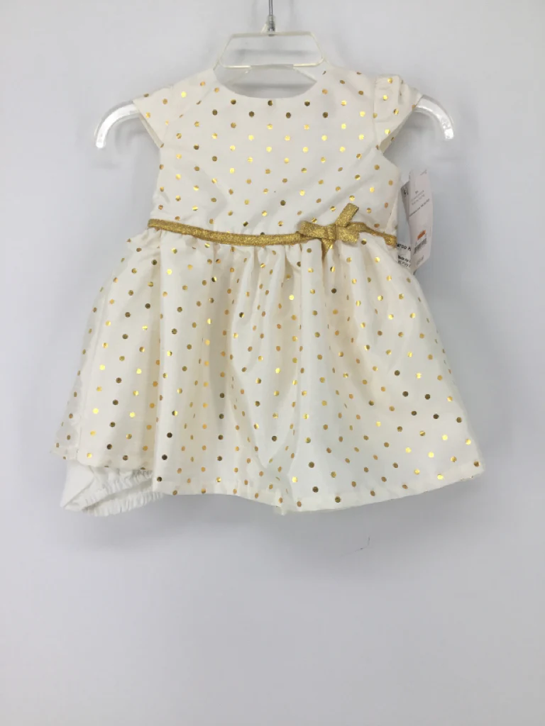 Just One You Made by Carters Child Size 3 Months Cream Dress - girls