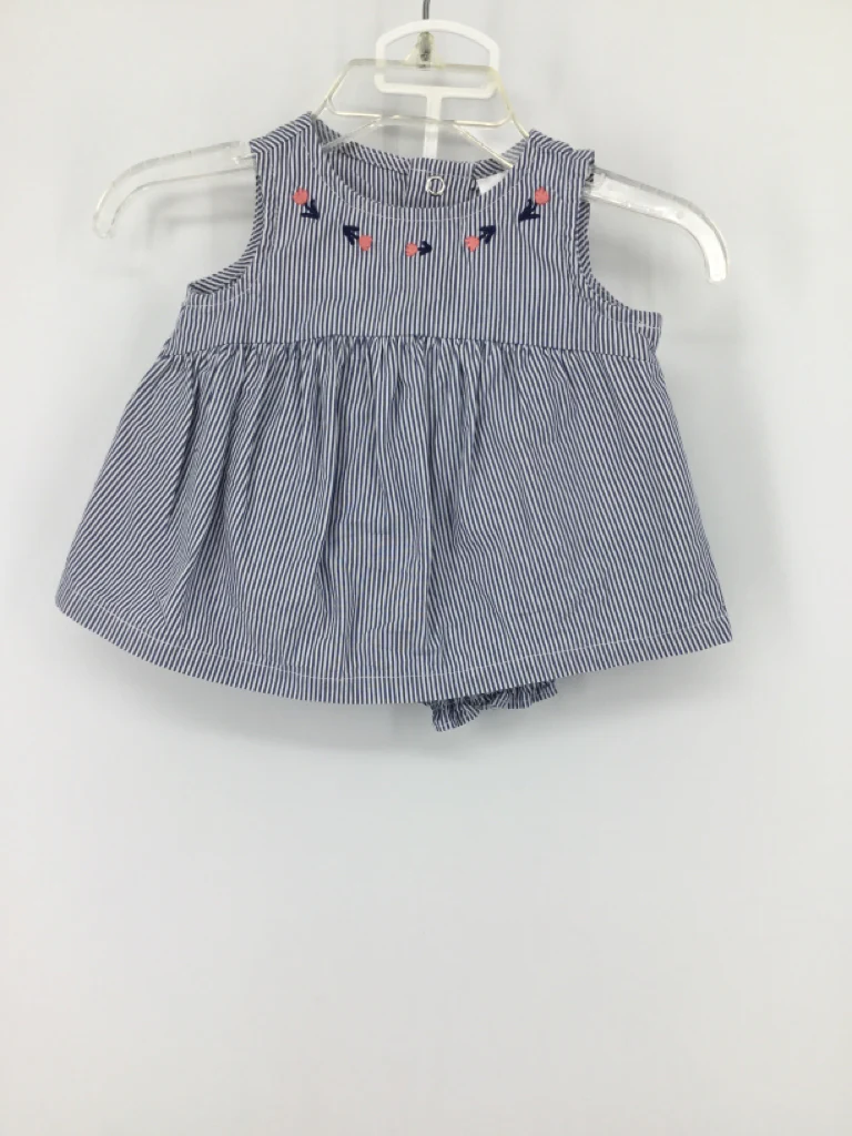 Just One You Made by Carters Child Size 3 Months Navy Outfit - girls