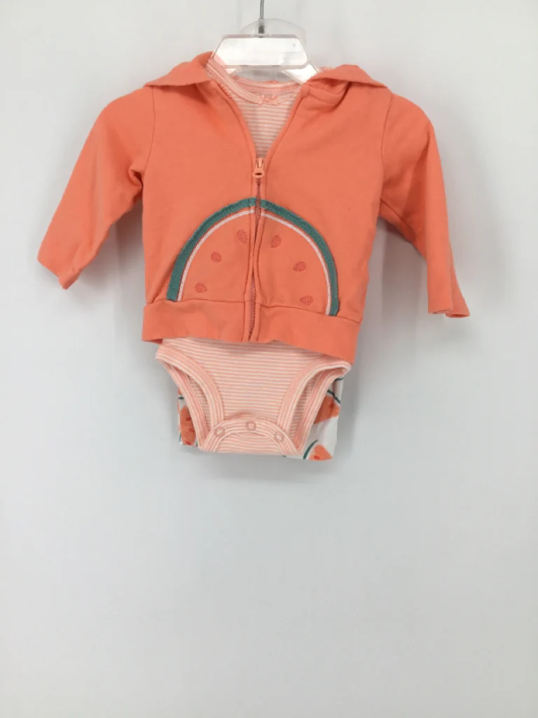 Just One You Made by Carters Child Size 3 Months Peach Outfit - girls