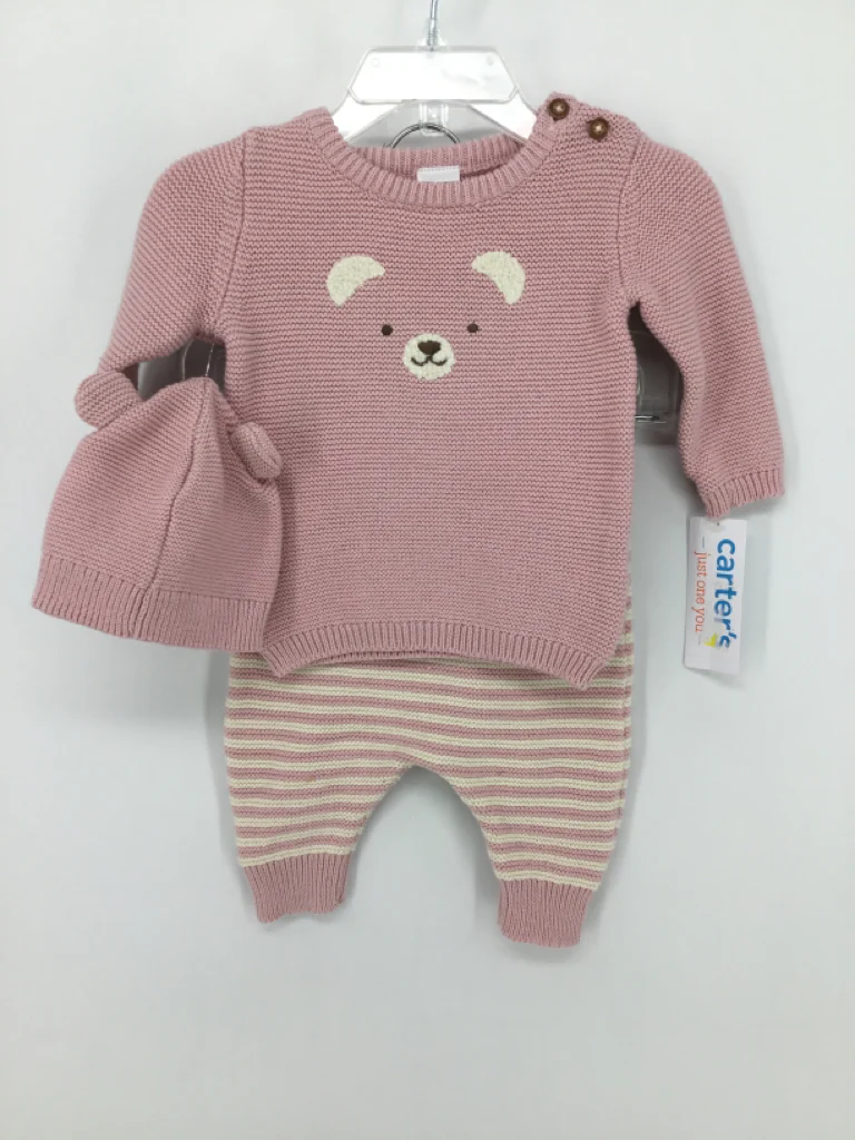 Just One You Made by Carters Child Size 3 Months Pink Outfit - girls