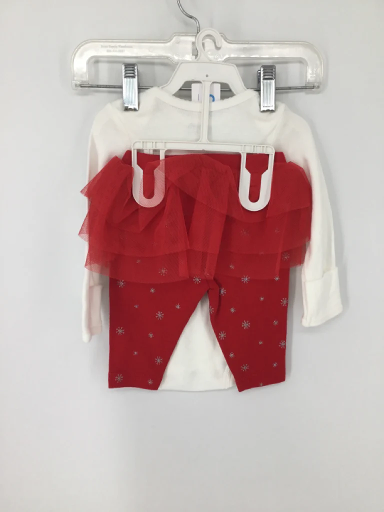 Just One You Made by Carters Child Size 3 Months Red Christmas Outfit - Image 3