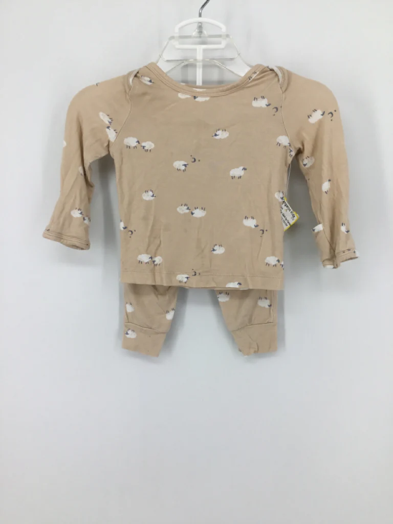 Just One You Made by Carters Child Size 3 Months Tan Print Outfit - boys
