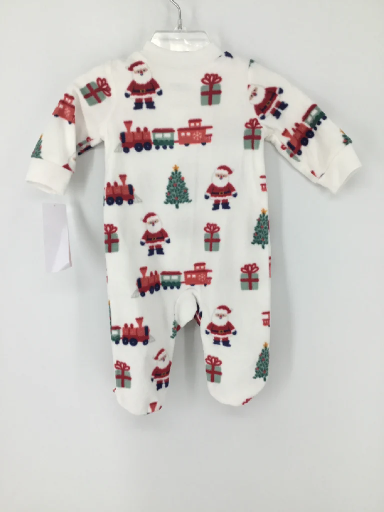 Just One You Made by Carters Child Size 3 Months White Christmas Sleeper - Image 3
