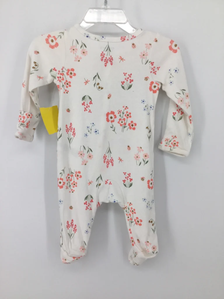 Just One You Made by Carters Child Size 3 Months White Sleepers - Image 2
