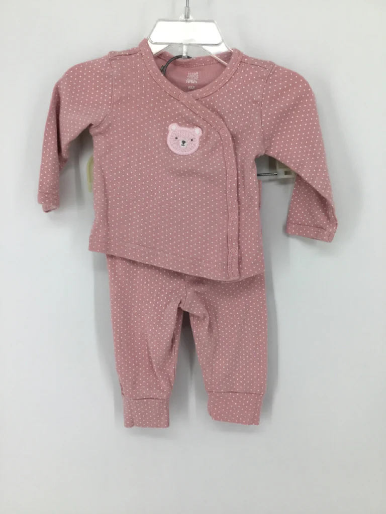 Just One You Made by Carters Child Size 6 Months Pink Outfit - girls
