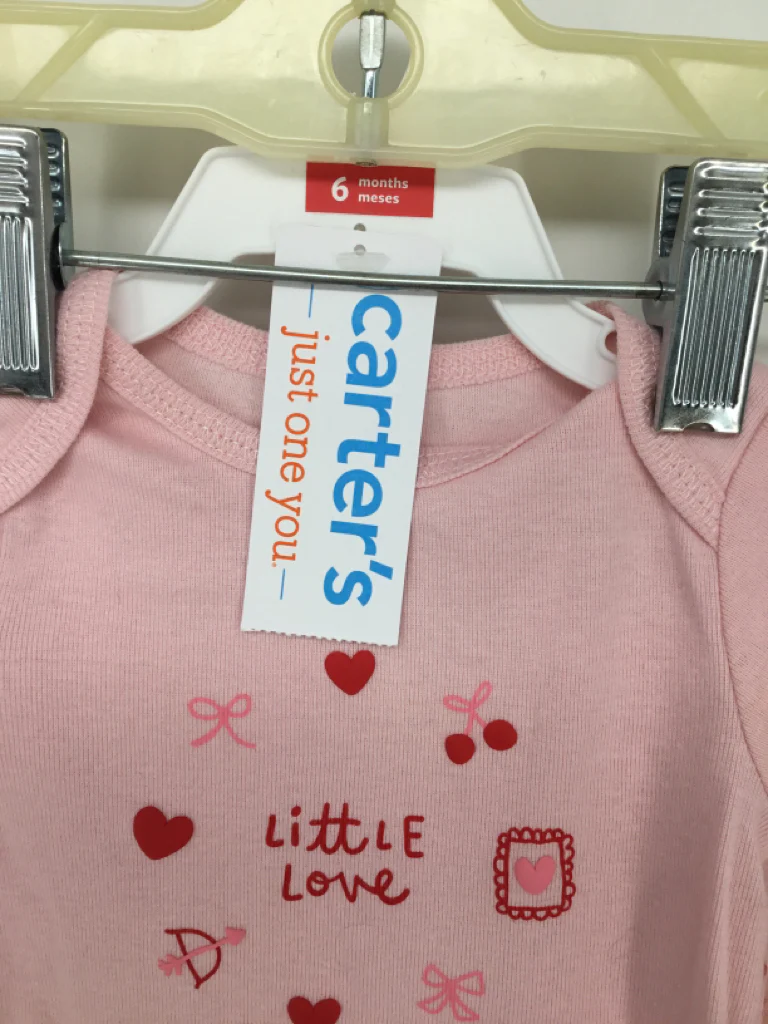 Just One You Made by Carters Child Size 6 Months Pink Valentine's Day Outfit - Image 2