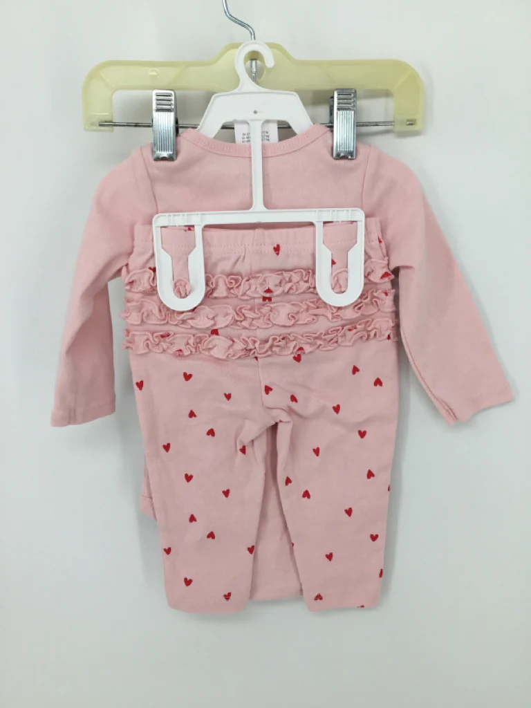 Just One You Made by Carters Child Size 6 Months Pink Valentine's Day Outfit - Image 3