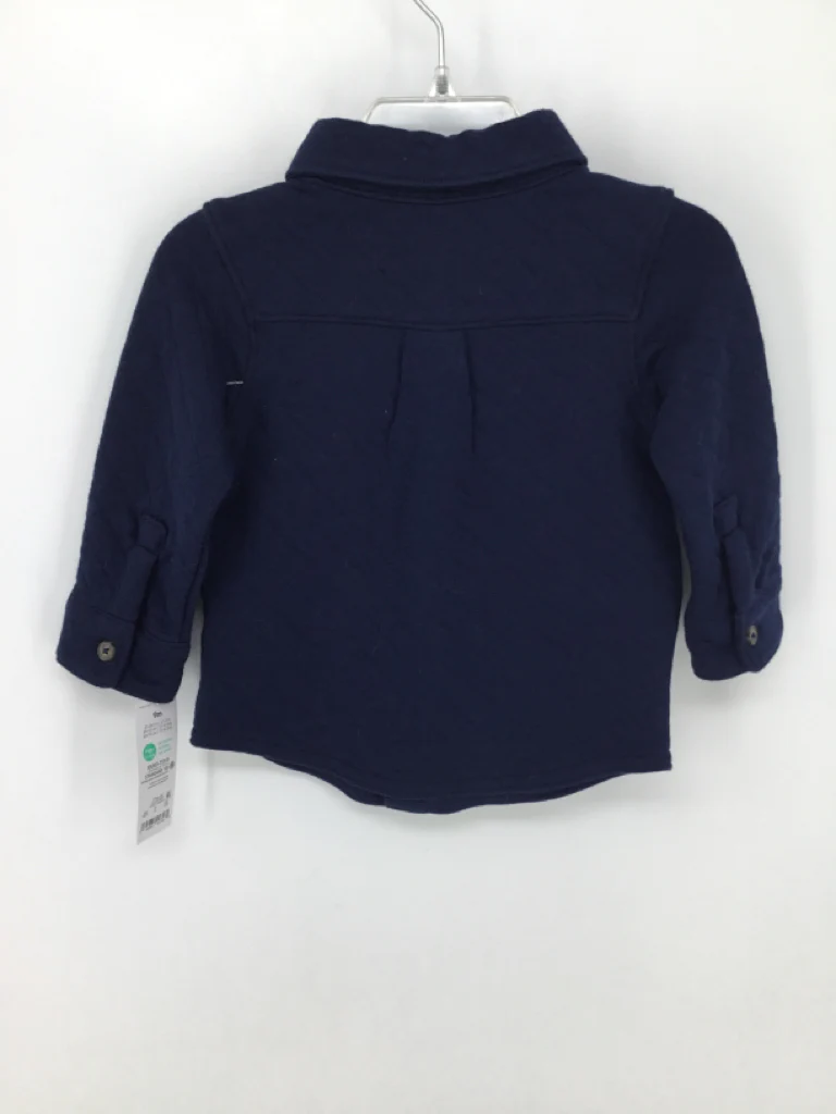 Just One You Made by Carters Child Size 9 Months Navy Solid Shirt - boys - Image 3