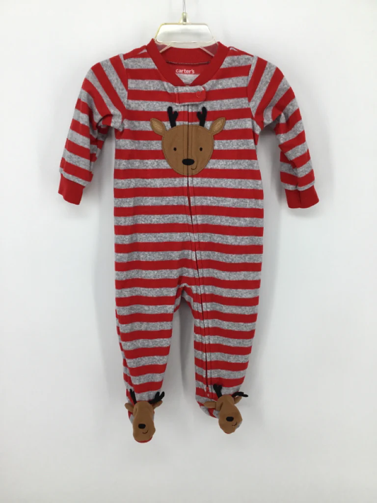 Just One You Made by Carters Child Size 9 Months Red Christmas Sleeper