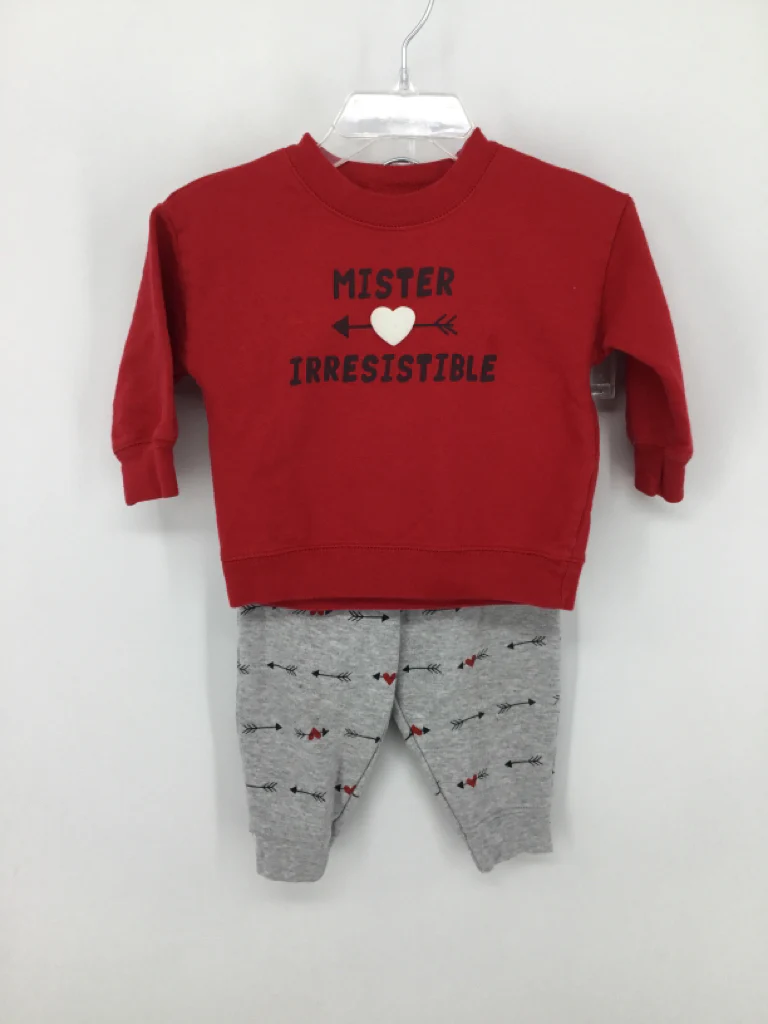 Just One You Made by Carters Child Size 9 Months Red Valentine's Day Outfit
