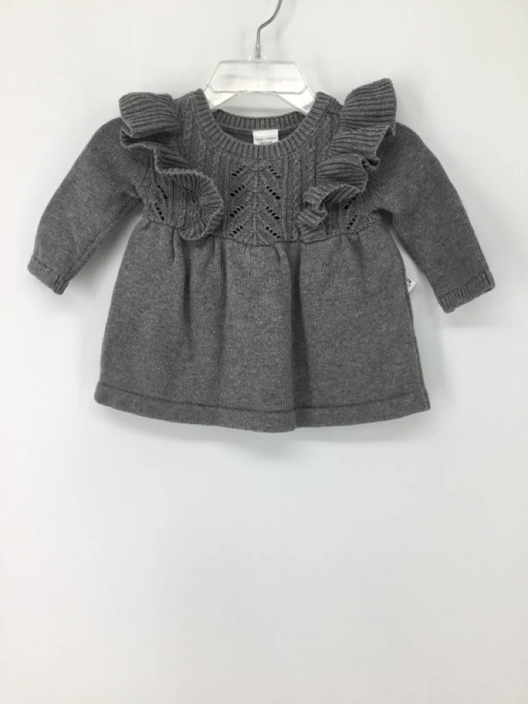 Just One You Made by Carters Child Size Newborn Gray Dress - girls