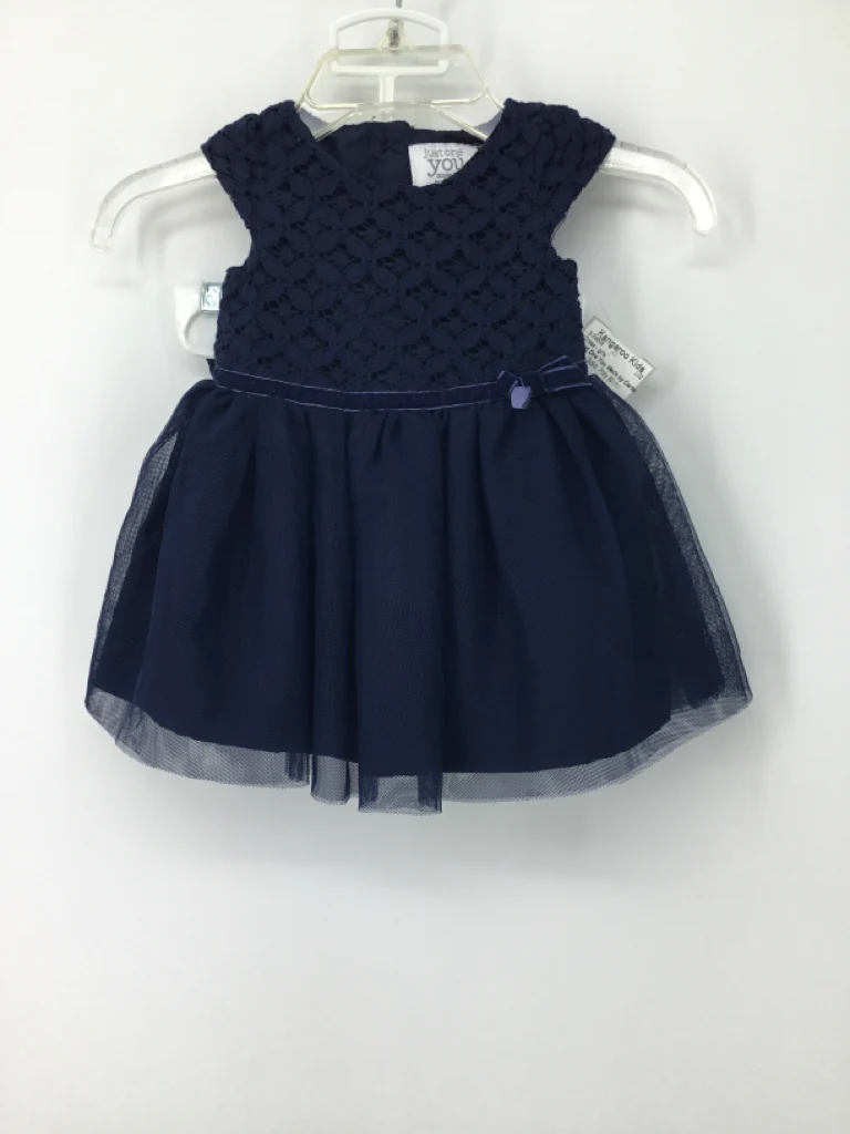 Just One You Made by Carters Child Size Newborn Navy Dress - girls
