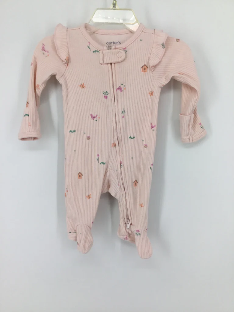 Just One You Made by Carters Child Size Newborn Pink Sleepers