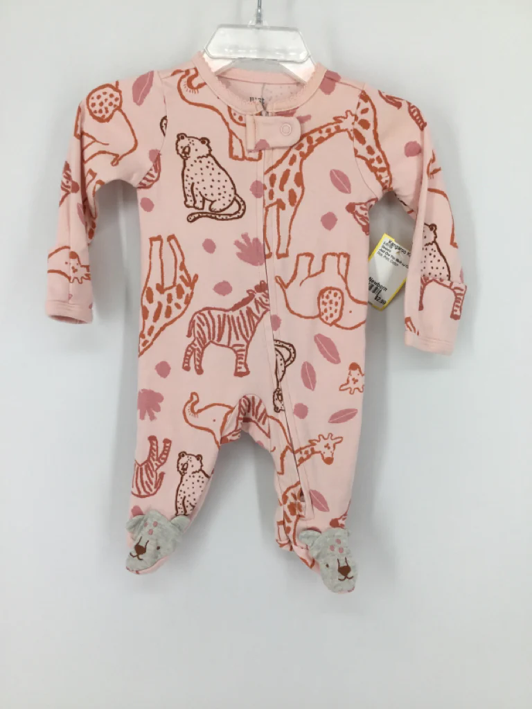 Just One You Made by Carters Child Size Newborn Pink Sleepers