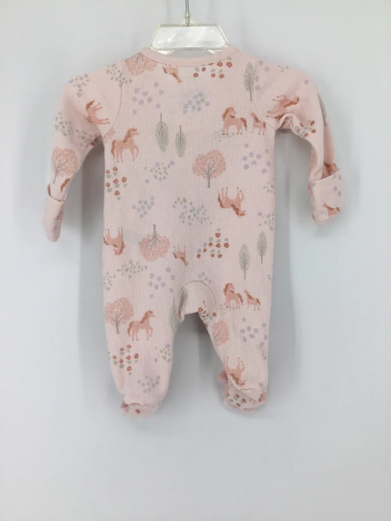 Just One You Made by Carters Child Size Newborn Pink Sleepers - Image 2