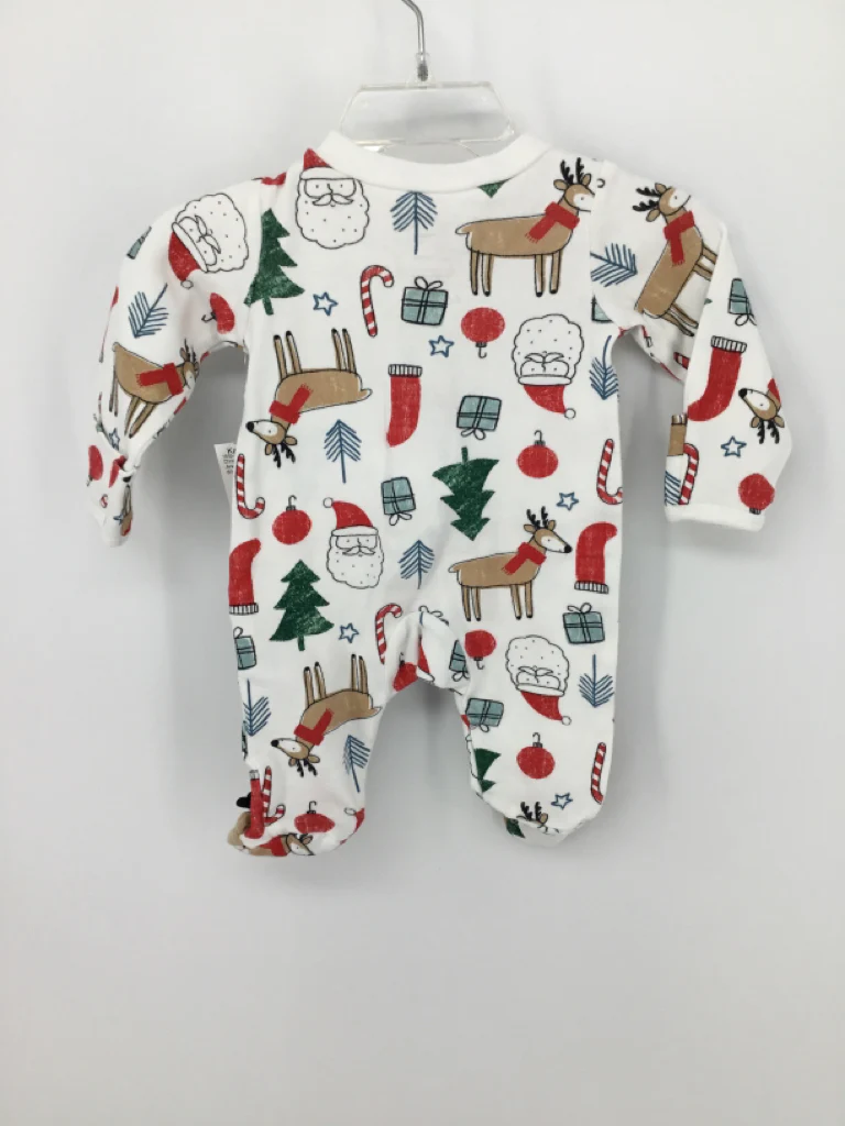 Just One You Made by Carters Child Size Newborn White Christmas Sleeper - Image 2