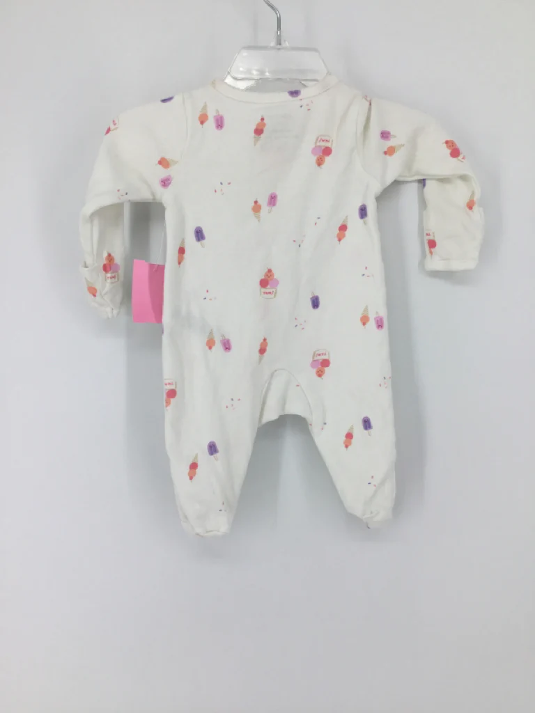 Just One You Made by Carters Child Size Newborn White Sleepers - Image 2