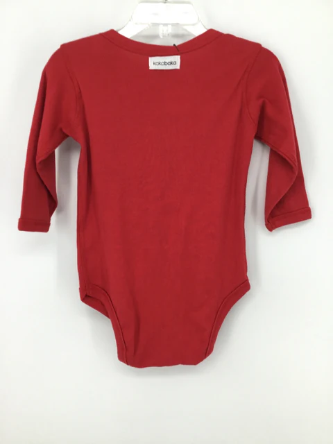 Kakabaka Child Size 18 Months Red Valentine's Day Baseball Onesie - Image 3