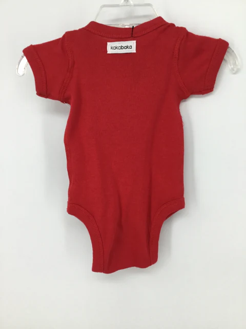 Kakabaka Child Size Newborn Red Valentine's Day Cardinals Onesie - Image 3