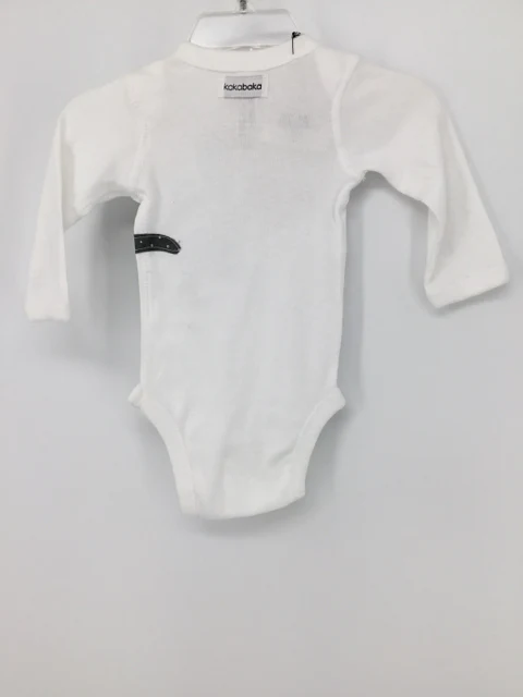Kakabaka Child Size Newborn White Valentine's Day Dinosaur Onesie - Image 3