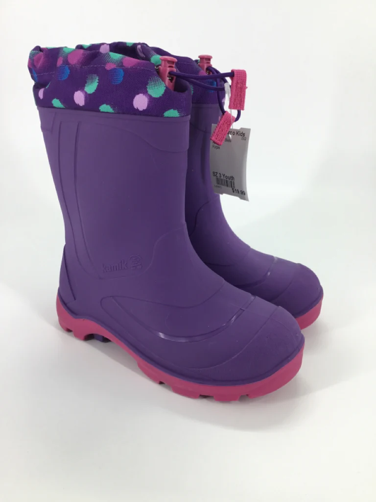 Kamik Child Size 3 Youth Purple Rain/Snow Boots