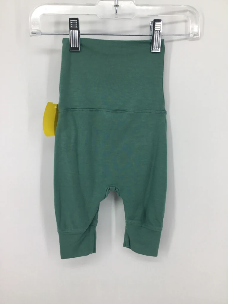 Kate Quinn Organics Child Size 0-3 Months Green Solid Pants - boys - Image 2