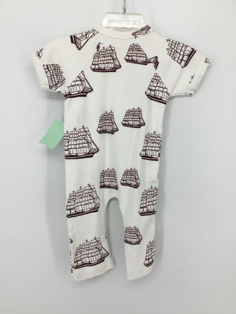 Kate Quinn Organics Child Size 0-3 Months White Print Outfit - boys - Image 2
