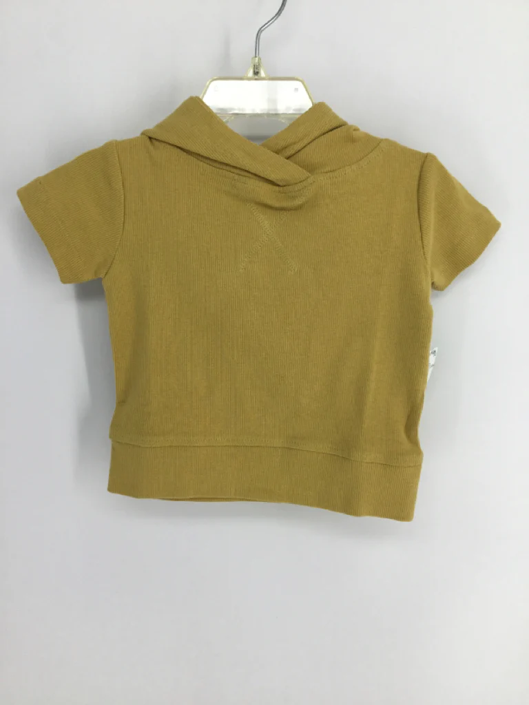 Kate Quinn Organics Child Size 12-18 Months Yellow Solid Shirt - boys