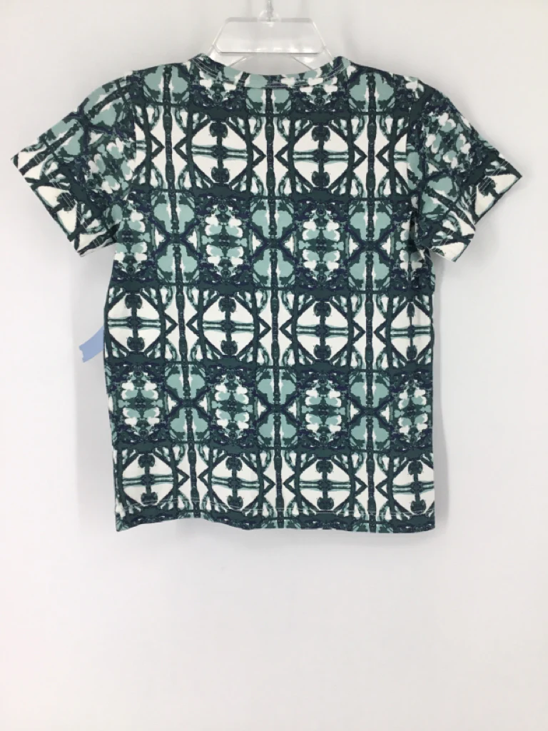 Kate Quinn Organics Child Size 2 Green Print Shirt - boys - Image 3