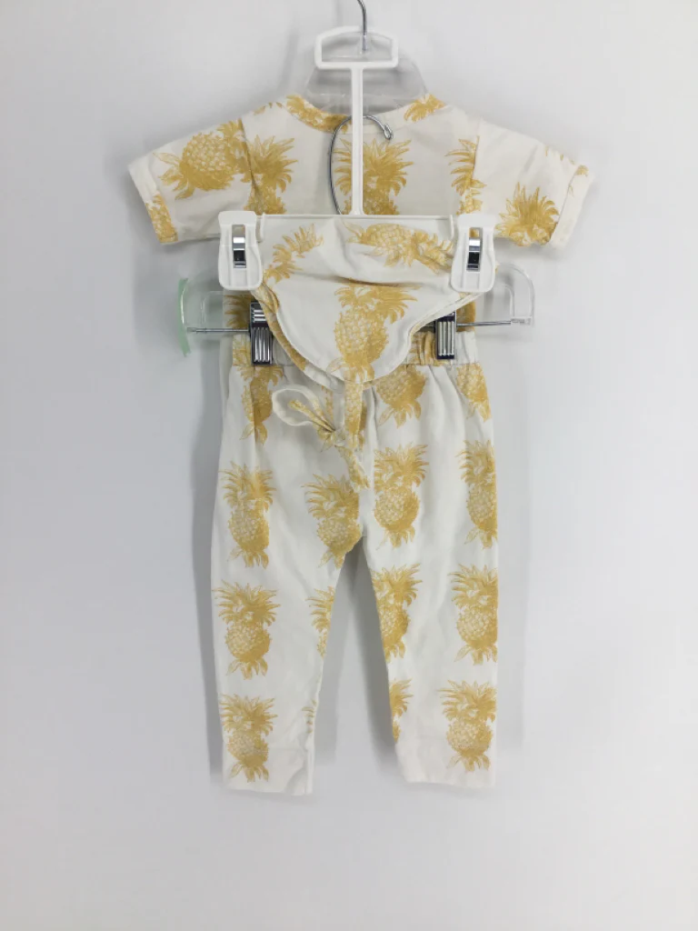 Kate Quinn Organics Child Size 3-6 Months Yellow Outfit - girls - Image 2