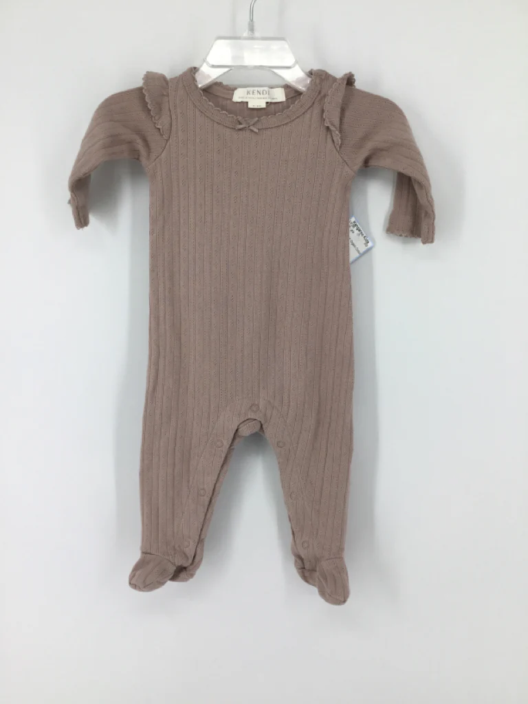 Kendi Child Size 0-3 Months Purple Outfit - girls