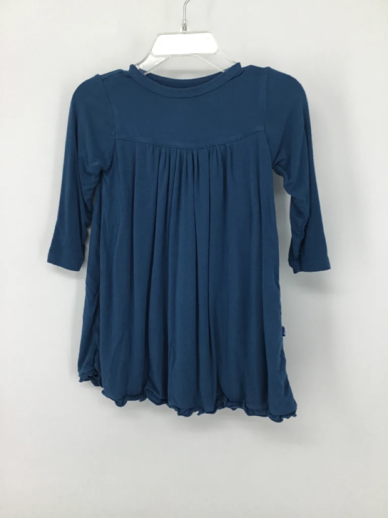 Kickee Pants Child Size 12-18 Months Blue Dress - girls