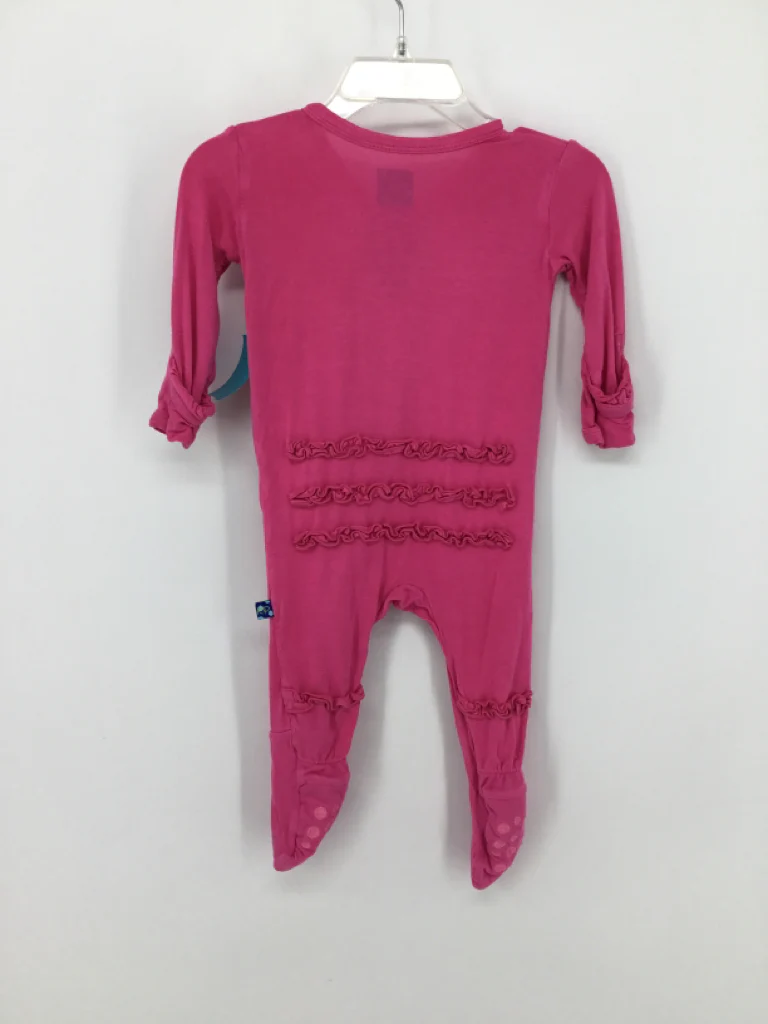 Kickee Pants Child Size 3-6 Months Pink Sleepers - Image 2