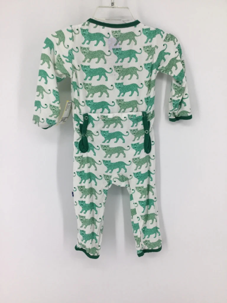 Kickee Pants Child Size 6-9 Months Green Print Pajamas - boys - Image 2