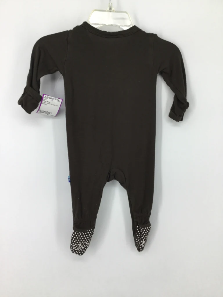 Kickee Pants Child Size Newborn Brown Sleepers - Image 2