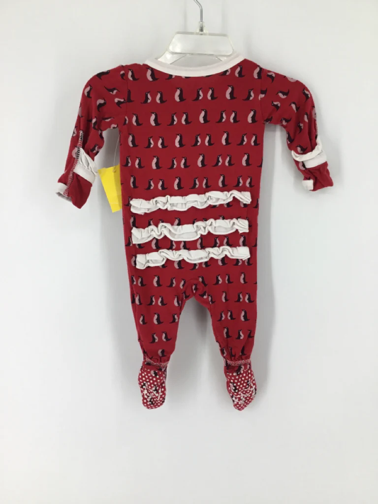 Kickee Pants Child Size Newborn Red Sleepers - Image 2
