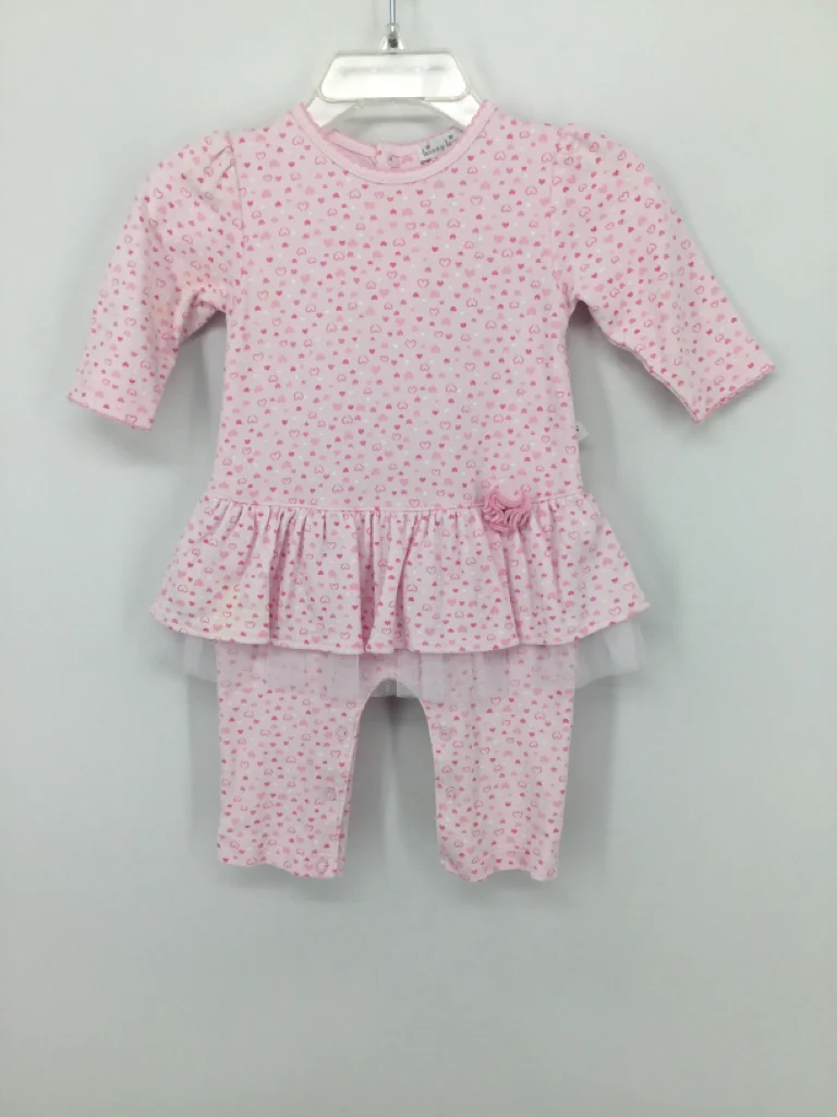 Kissy Kissy Child Size 0-3 Months Pink Valentine's Day Outfit