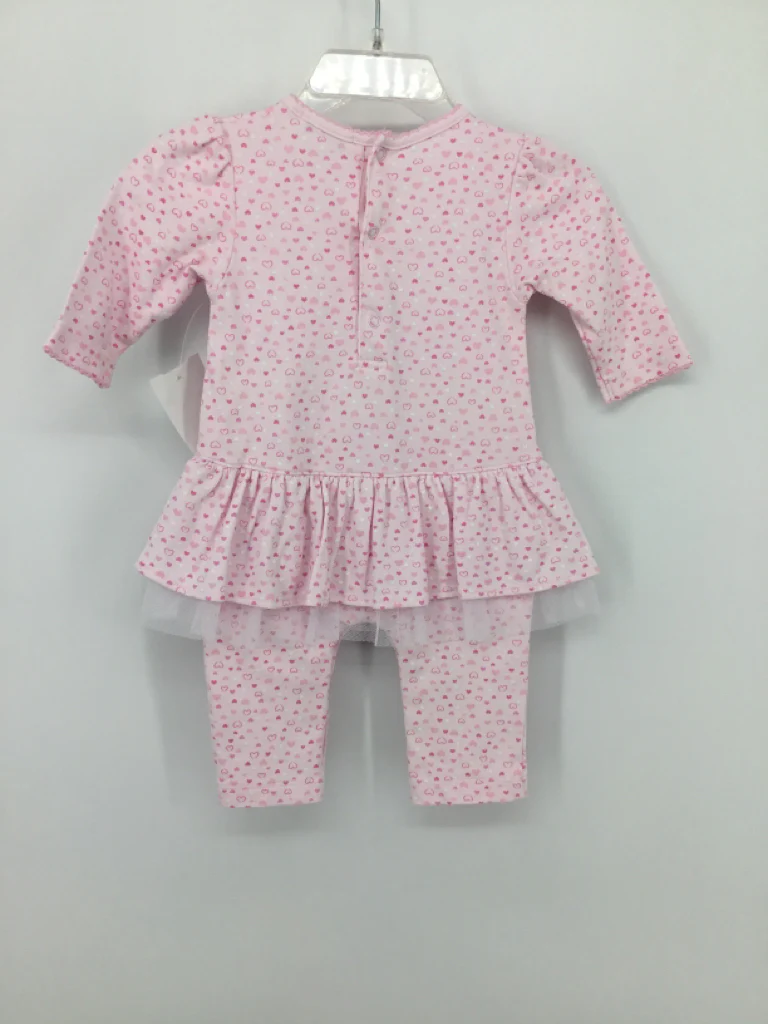 Kissy Kissy Child Size 0-3 Months Pink Valentine's Day Outfit - Image 2