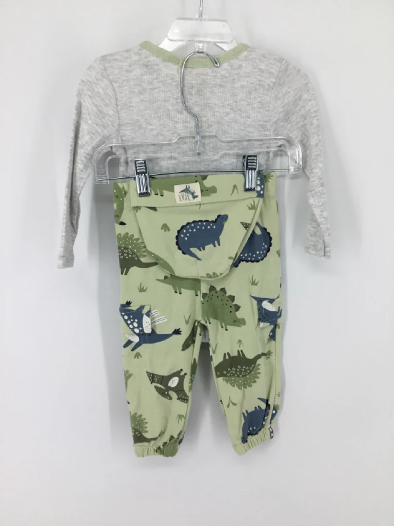 Kit & Pearl Child Size 12 Months Green Dinosaur Outfit - boys - Image 2
