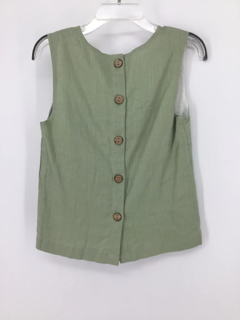 Knotted Fern Child Size 5 Green Tank top - girls - Image 3