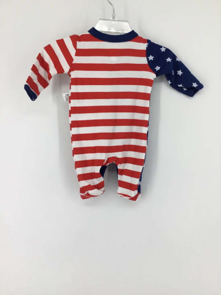 Koala Baby Child Size Newborn Navy Stars & Stripes Sleeper - Image 2