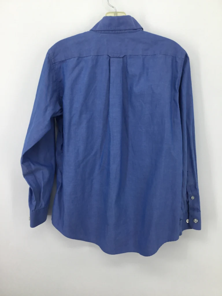 Lands' End Child Size 10 Blue Solid Shirt - boys - Image 2