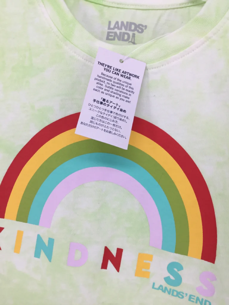 Lands' End Child Size 10 Green T-shirt - girls - Image 2