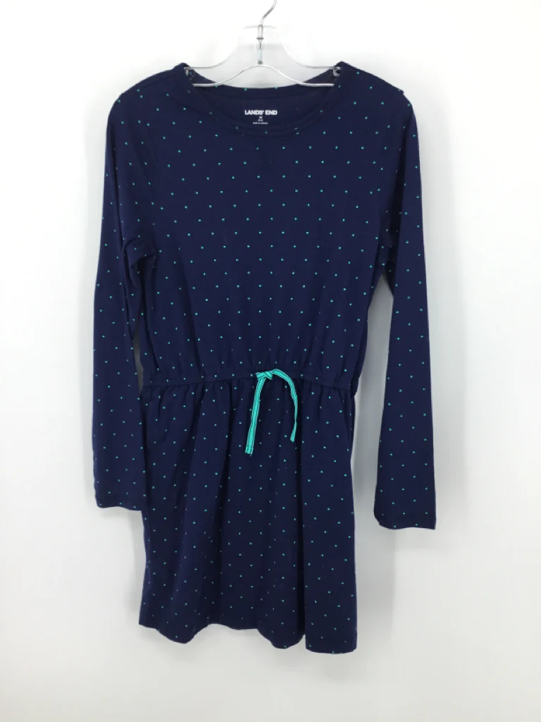 Lands' End Child Size 10 Navy Dress - girls